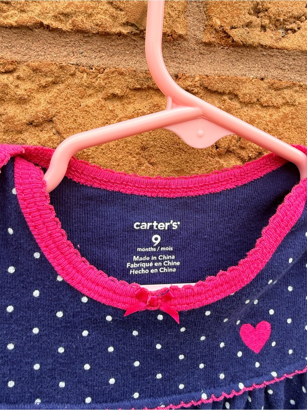 💫10/$25 • Carters Polka Dot Print Footless Sleeper - Picture 3 of 3